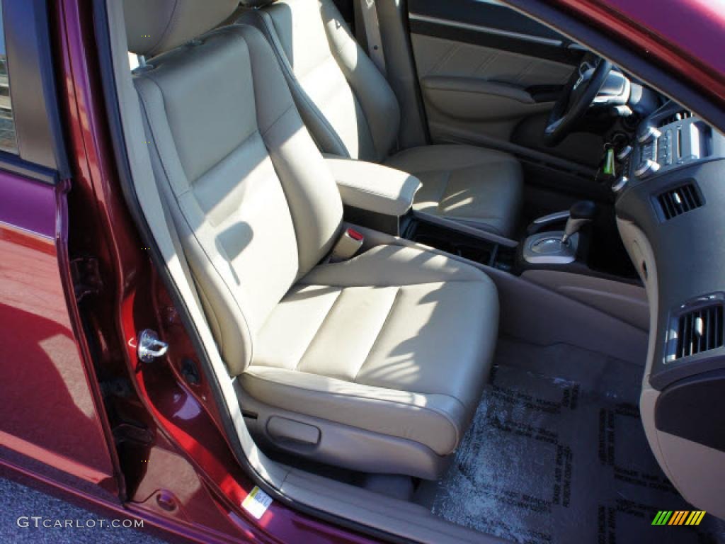 Beige Interior 2009 Honda Civic EX-L Sedan Photo #46276737