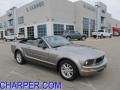 2008 Vapor Silver Metallic Ford Mustang V6 Deluxe Convertible  photo #1