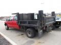 2003 Red Ford F350 Super Duty XL Crew Cab 4x4 Chassis Dump Truck  photo #5