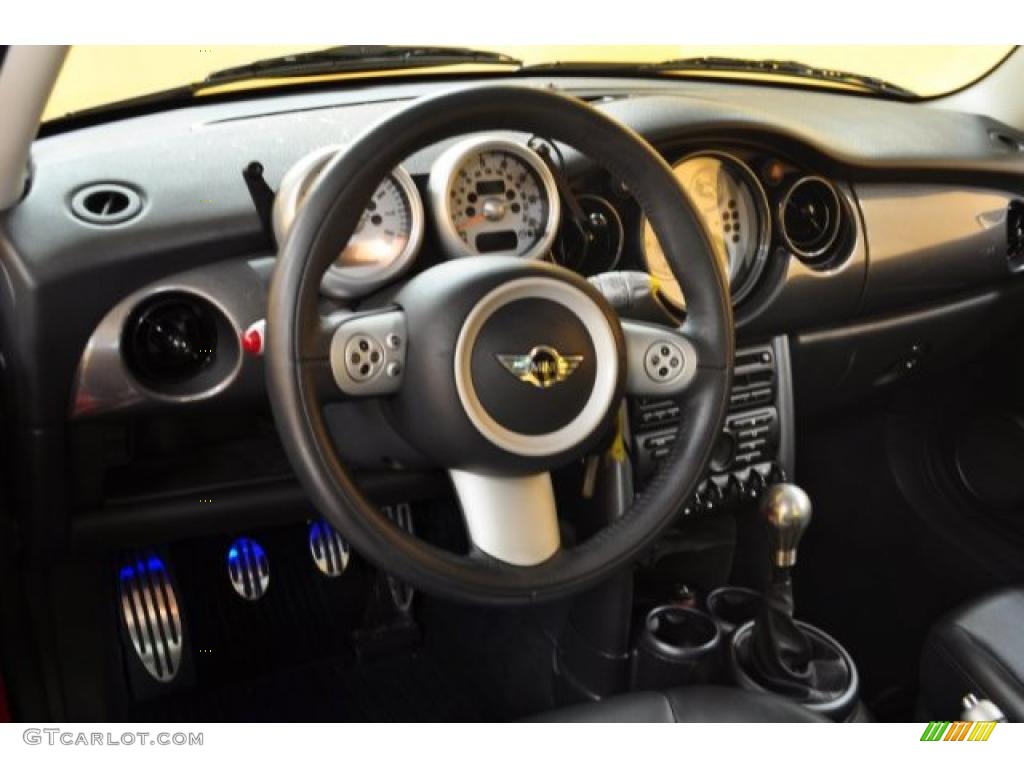 Panther Black Interior 2006 Mini Cooper S Hardtop Photo #46278021