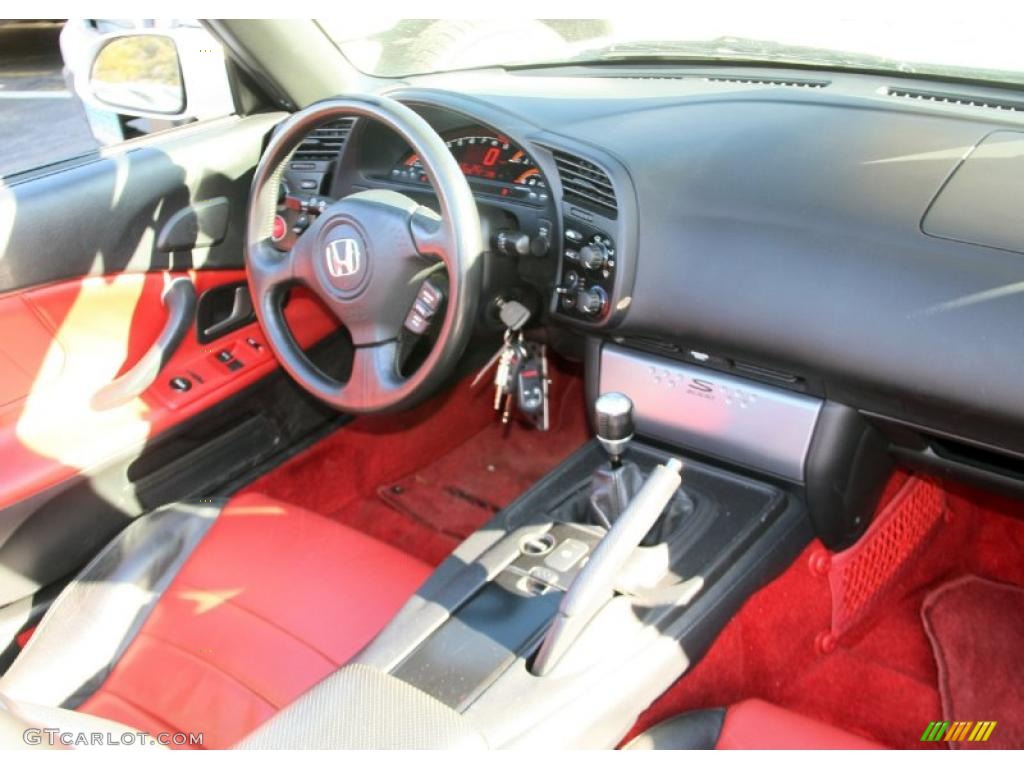 2007 Honda S2000 Roadster Black/Red Dashboard Photo #46278030