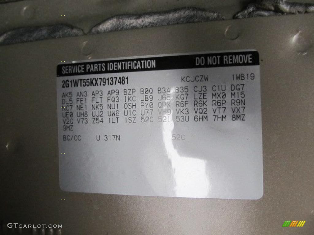 2007 Chevrolet Impala LT Info Tag Photo #46278213