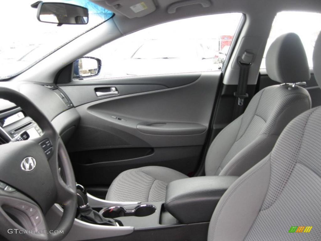 Gray Interior 2011 Hyundai Sonata GLS Photo #46278834