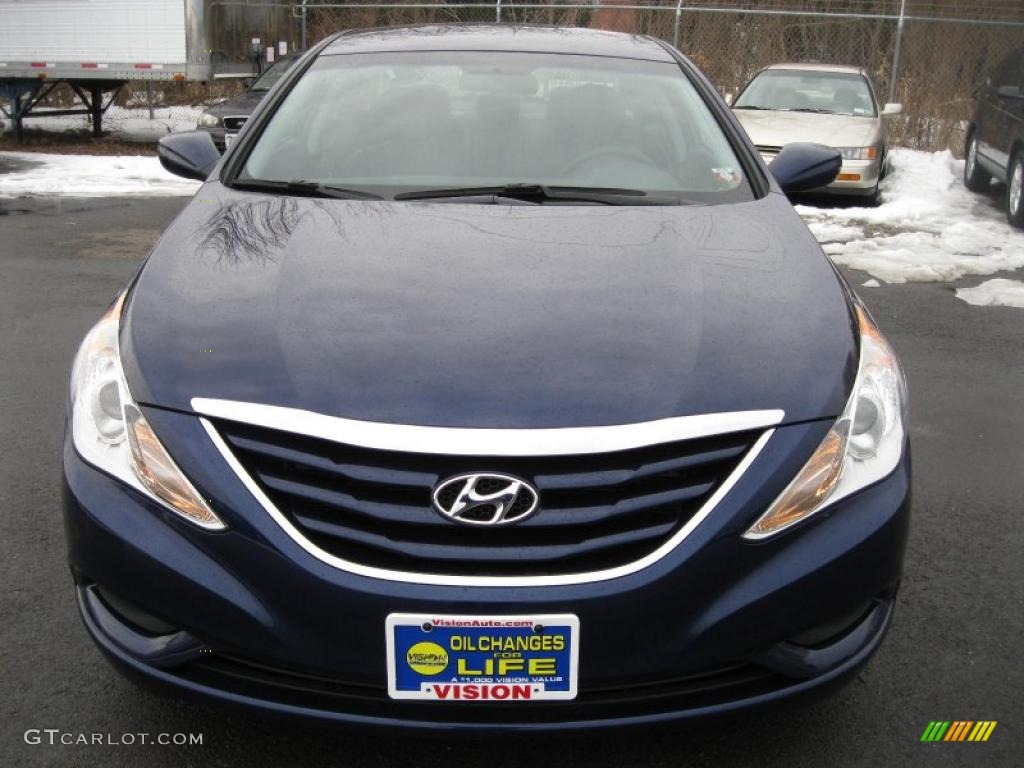 Indigo Blue Pearl 2011 Hyundai Sonata GLS Exterior Photo #46278849