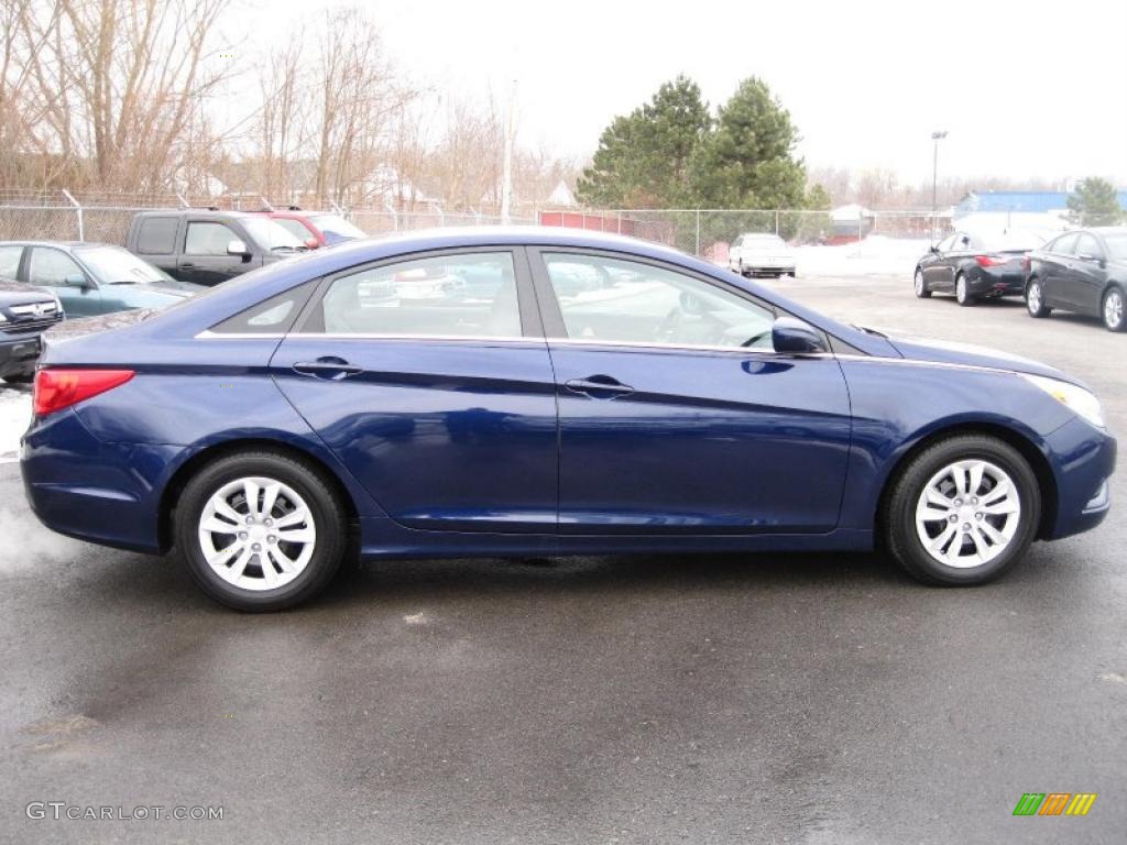 Indigo Blue Pearl 2011 Hyundai Sonata GLS Exterior Photo #46278924