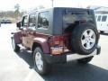 2008 Red Rock Crystal Pearl Jeep Wrangler Unlimited Sahara 4x4  photo #7