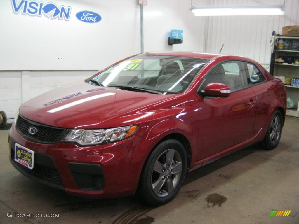 Spicy Red Kia Forte Koup