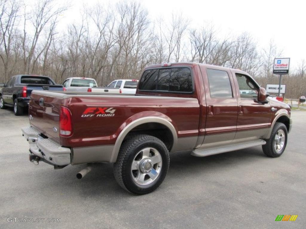Dark Copper Metallic 2006 Ford F250 Super Duty King Ranch Crew Cab 4x4 Exterior Photo #46280889