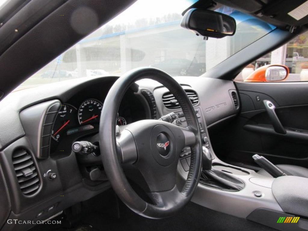 2007 Chevrolet Corvette Coupe Ebony Dashboard Photo #46281459