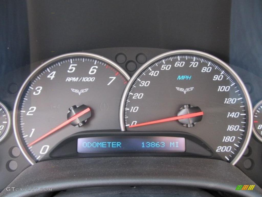 2007 Chevrolet Corvette Coupe Gauges Photo #46281480