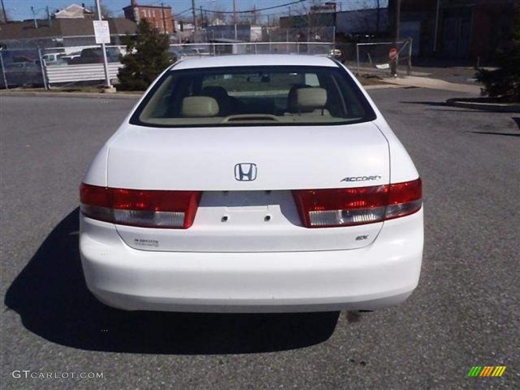 2003 Accord EX-L Sedan - Taffeta White / Ivory photo #5