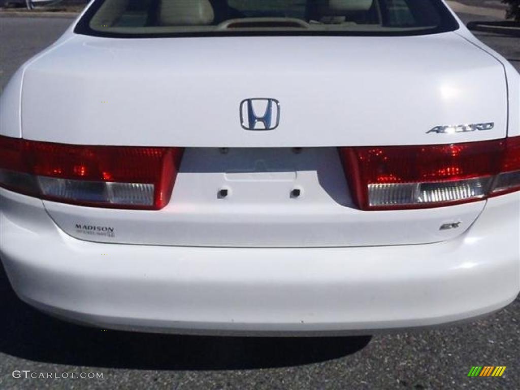 2003 Accord EX-L Sedan - Taffeta White / Ivory photo #13