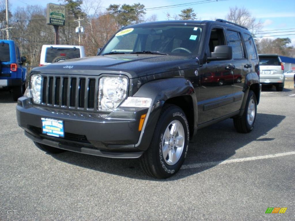 2010 Liberty Sport 4x4 - Dark Charcoal Pearl / Dark Slate Gray photo #1