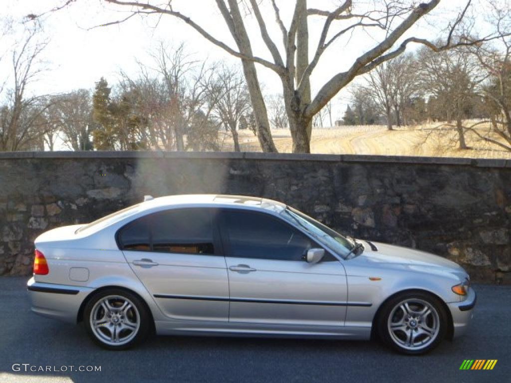 Titanium Silver Metallic 2004 BMW 3 Series 325i Sedan Exterior Photo #46282626