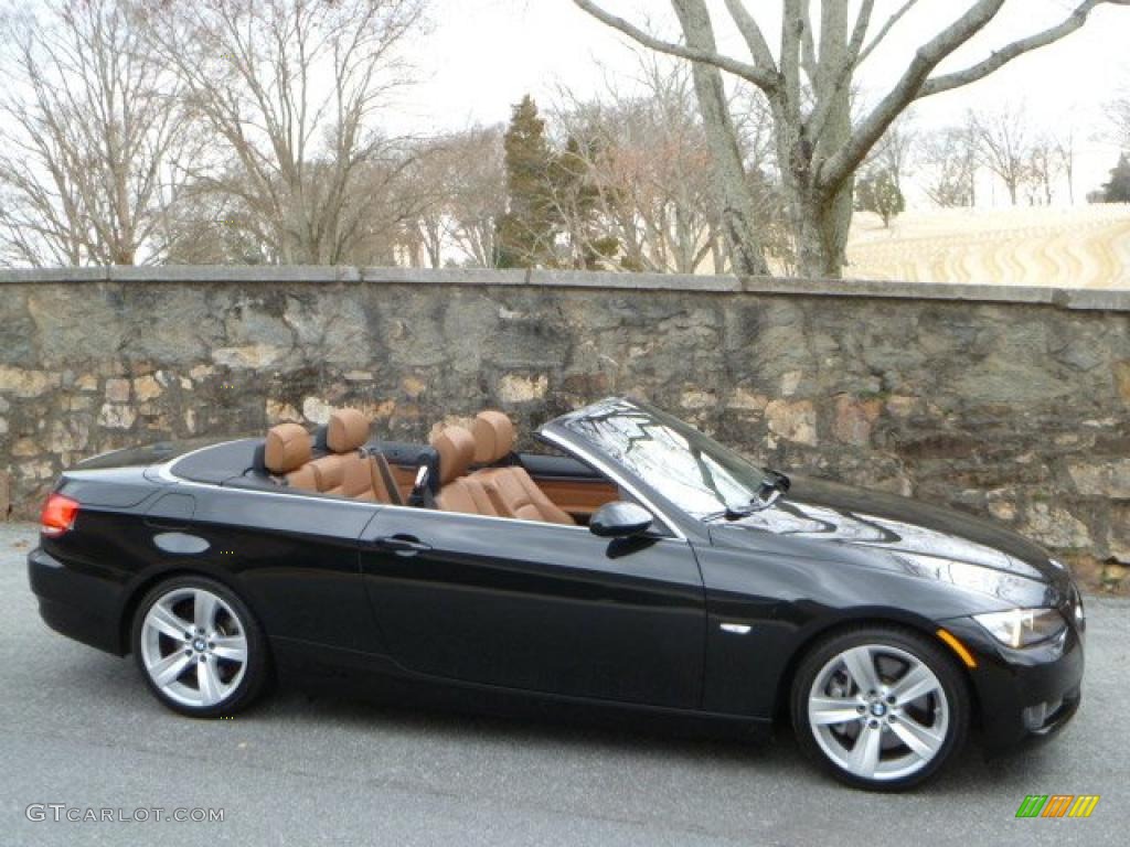 2008 3 Series 335i Convertible - Black Sapphire Metallic / Saddle Brown/Black photo #5