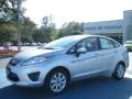 2011 Ingot Silver Metallic Ford Fiesta SE Sedan  photo #1