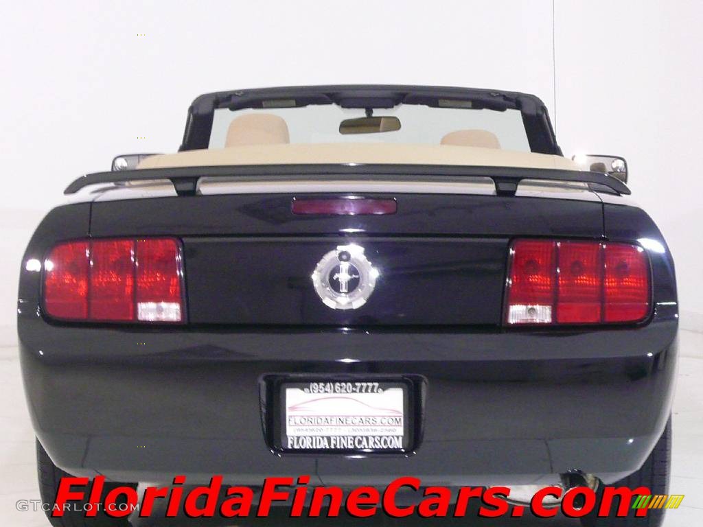 2006 Mustang V6 Premium Convertible - Black / Light Parchment photo #6