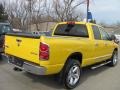 2008 Detonator Yellow Dodge Ram 1500 Big Horn Edition Quad Cab 4x4  photo #2