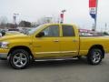 2008 Detonator Yellow Dodge Ram 1500 Big Horn Edition Quad Cab 4x4  photo #5