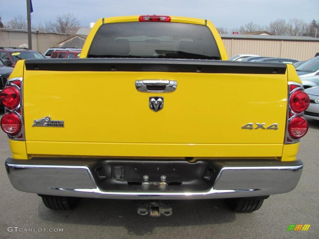 2008 Ram 1500 Big Horn Edition Quad Cab 4x4 - Detonator Yellow / Medium Slate Gray photo #12