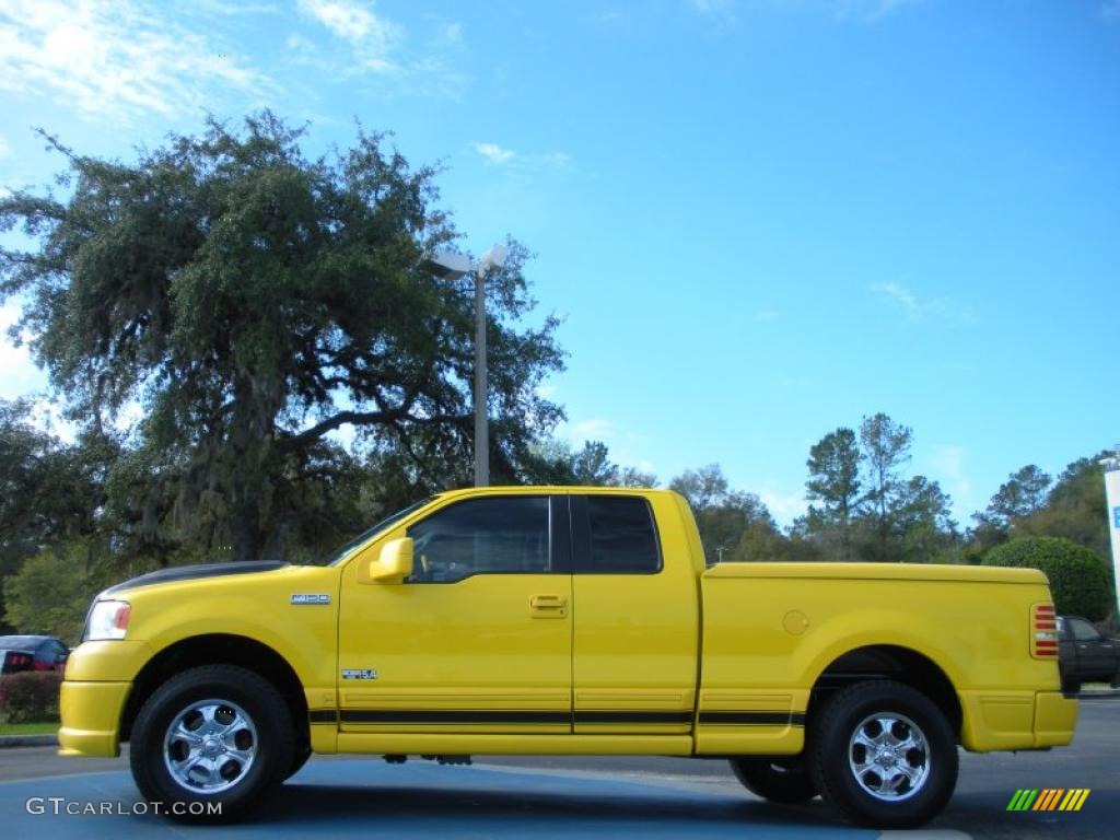 Yellow 2005 Ford F150 Boss 5.4 SuperCab 4x4 Exterior Photo #46287616