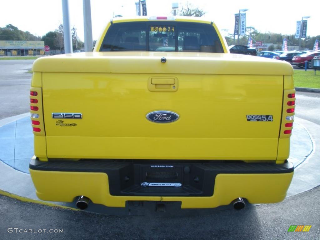 Yellow 2005 Ford F150 Boss 5.4 SuperCab 4x4 Exterior Photo #46287631