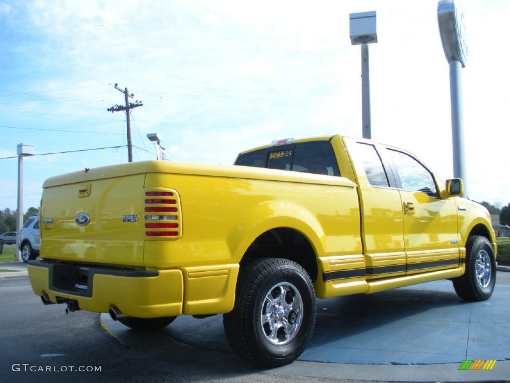 Yellow 2005 Ford F150 Boss 5.4 SuperCab 4x4 Exterior Photo #46287637