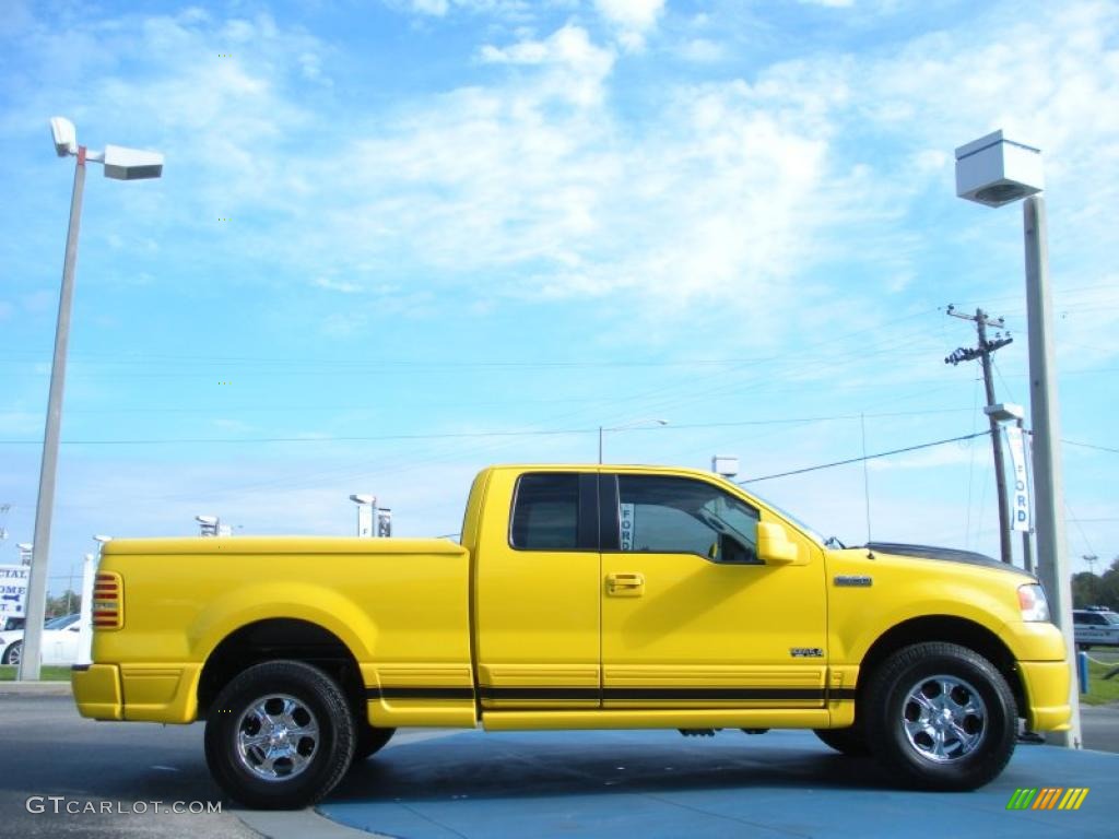 Yellow 2005 Ford F150 Boss 5.4 SuperCab 4x4 Exterior Photo #46287643