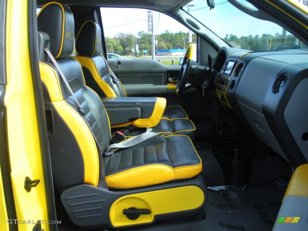 Black Yellow Interior 2005 Ford F150 Boss 5 4 Supercab 4x4