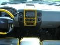 2005 Ford F150 Black/Yellow Interior Dashboard Photo