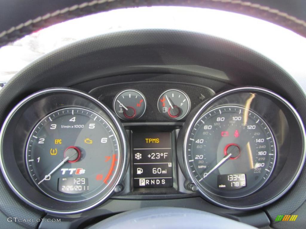 2009 Audi TT S 2.0T quattro Coupe Gauges Photo #46290010
