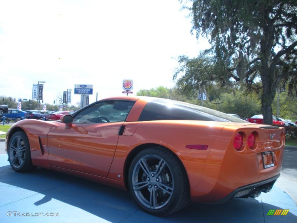 Atomic Orange Metallic 2009 Chevrolet Corvette Coupe Exterior Photo #46290178