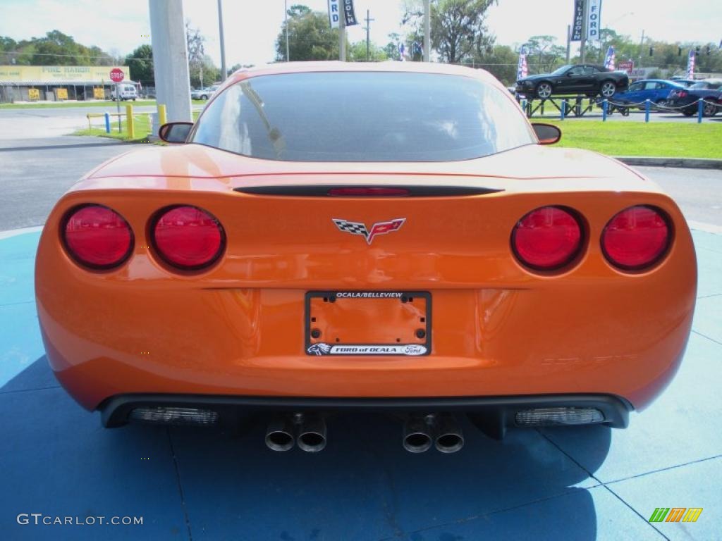 Atomic Orange Metallic 2009 Chevrolet Corvette Coupe Exterior Photo #46290184