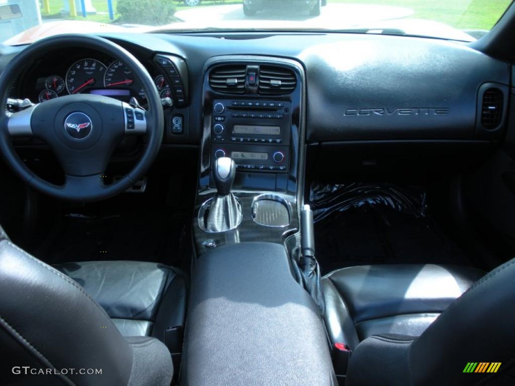 2009 Chevrolet Corvette Coupe Ebony Dashboard Photo #46290589