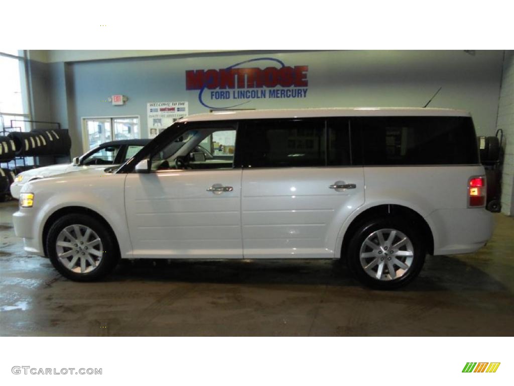 2009 Flex SEL AWD - White Suede Clearcoat / Charcoal Black photo #6