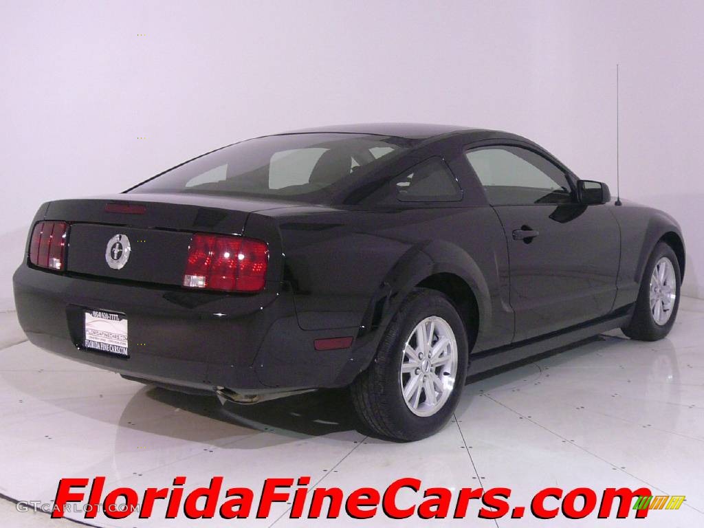 2006 Mustang V6 Deluxe Coupe - Black / Dark Charcoal photo #2