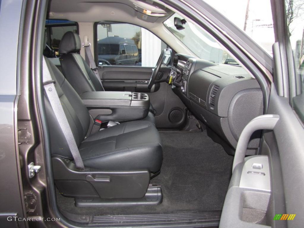 Ebony Interior 2008 Chevrolet Silverado 1500 LT Crew Cab Photo #46294876