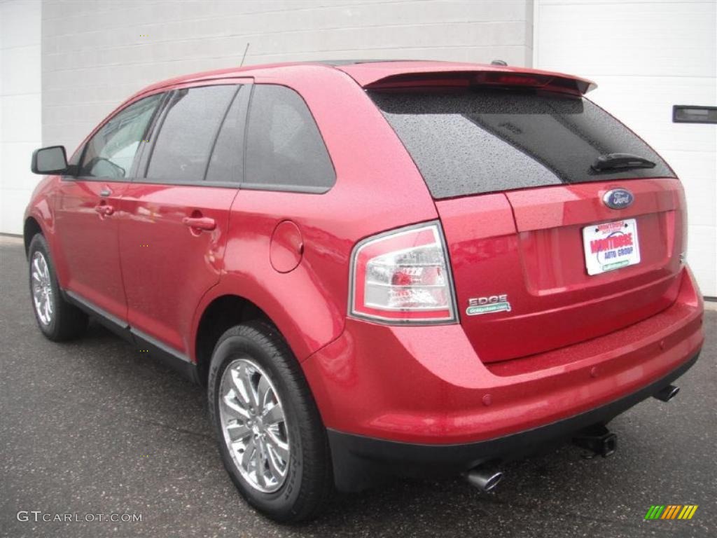 2007 Edge SEL AWD - Redfire Metallic / Charcoal Black photo #6