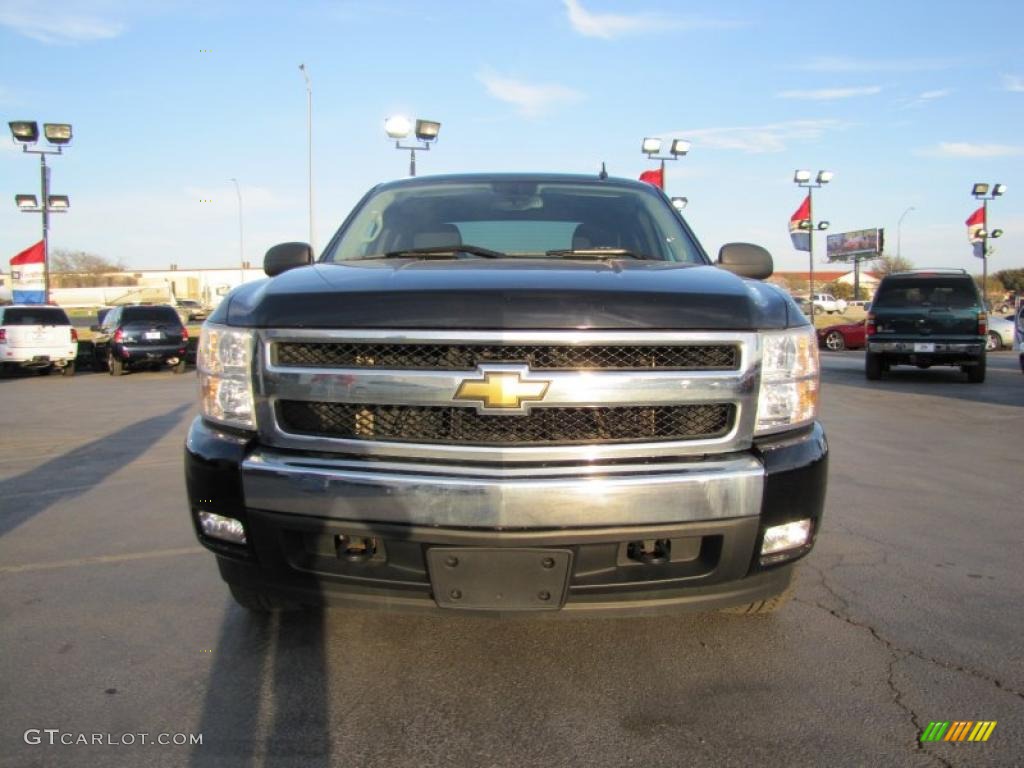 2008 Silverado 1500 LT Extended Cab 4x4 - Black / Ebony photo #2