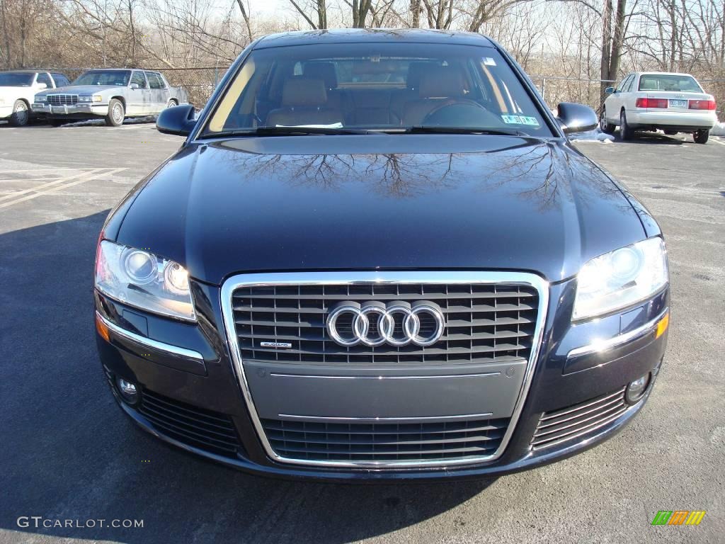 2006 A8 L 4.2 quattro - Night Blue Pearl Effect / Black/Amaretto photo #2