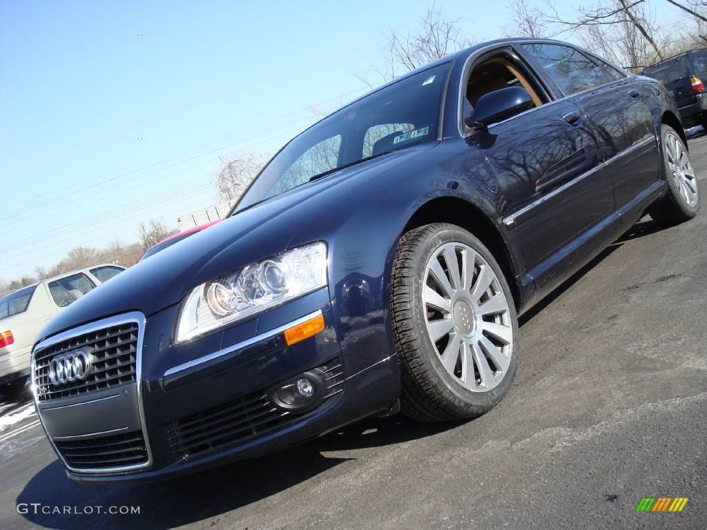 2006 A8 L 4.2 quattro - Night Blue Pearl Effect / Black/Amaretto photo #4