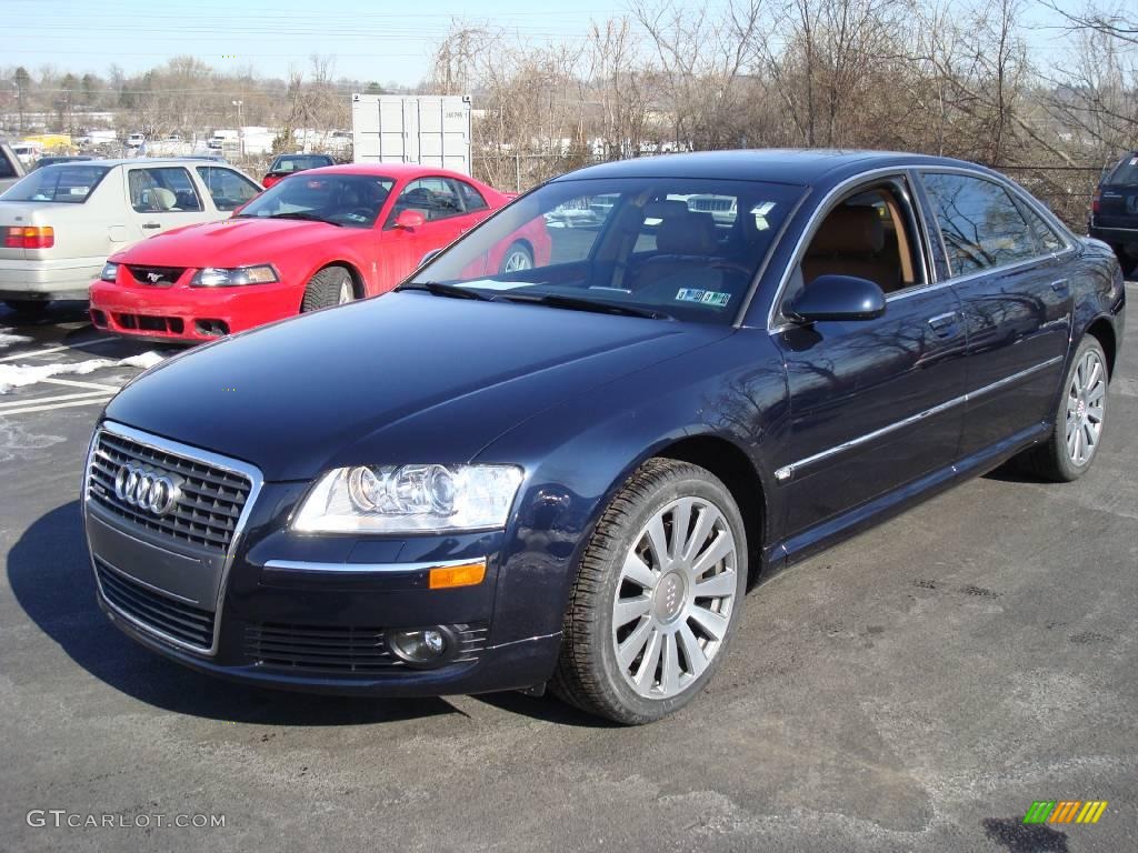 2006 A8 L 4.2 quattro - Night Blue Pearl Effect / Black/Amaretto photo #9