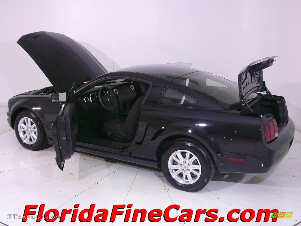 2006 Mustang V6 Deluxe Coupe - Black / Dark Charcoal photo #8