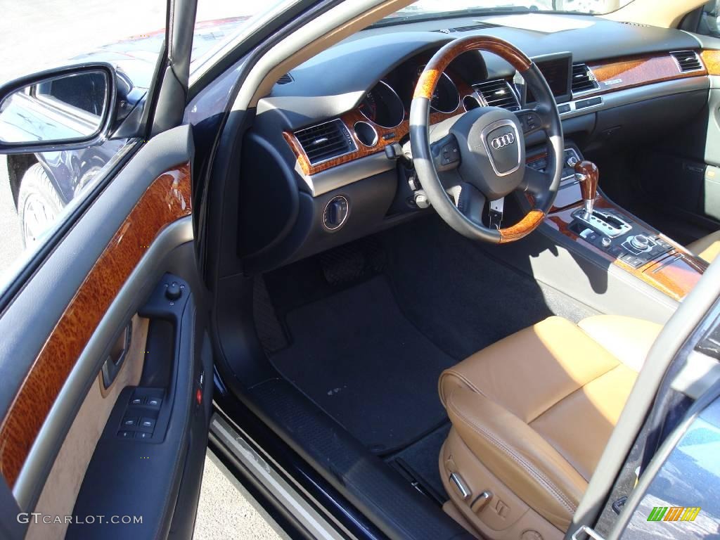 2006 A8 L 4.2 quattro - Night Blue Pearl Effect / Black/Amaretto photo #11