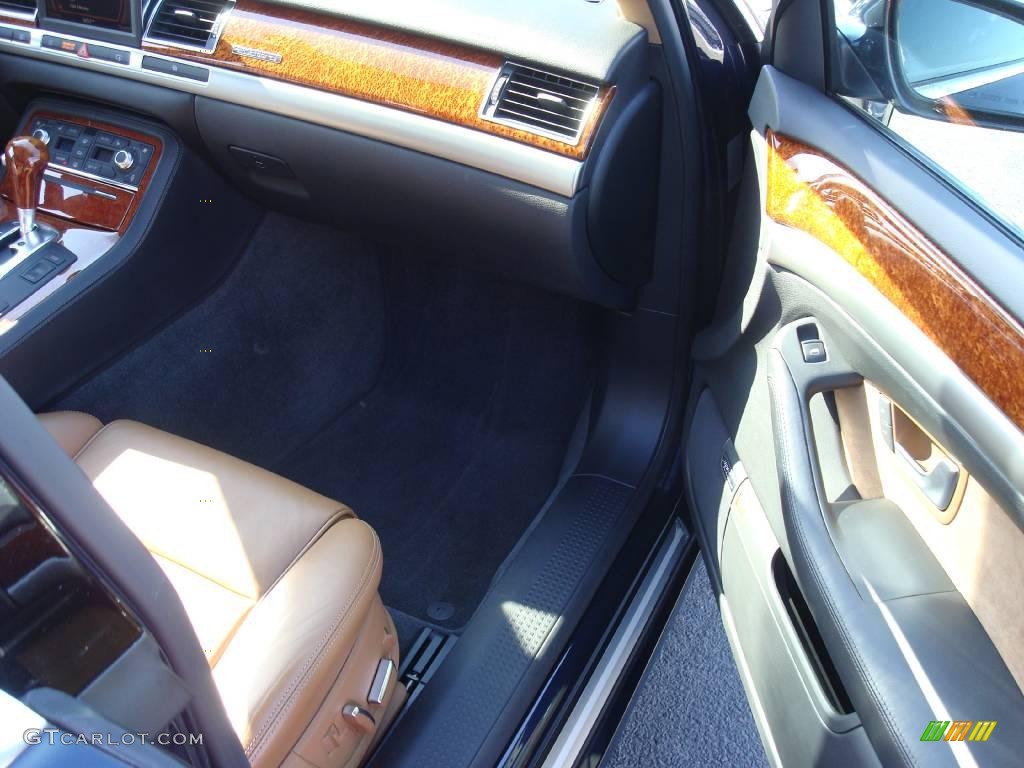 2006 A8 L 4.2 quattro - Night Blue Pearl Effect / Black/Amaretto photo #14