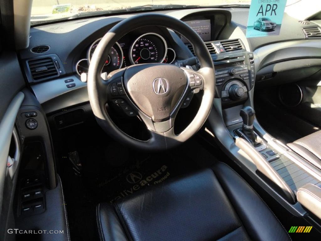 2009 Acura TL 3.7 SH-AWD Ebony Dashboard Photo #46296643