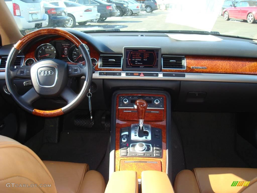 2006 A8 L 4.2 quattro - Night Blue Pearl Effect / Black/Amaretto photo #21