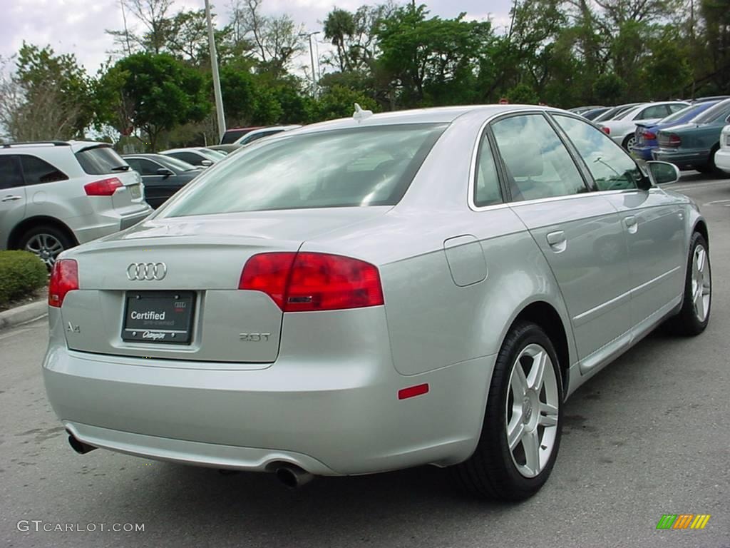 2008 A4 2.0T Special Edition Sedan - Light Silver Metallic / Black photo #5