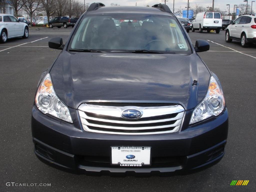 2011 Outback 2.5i Wagon - Graphite Gray Metallic / Off Black photo #2