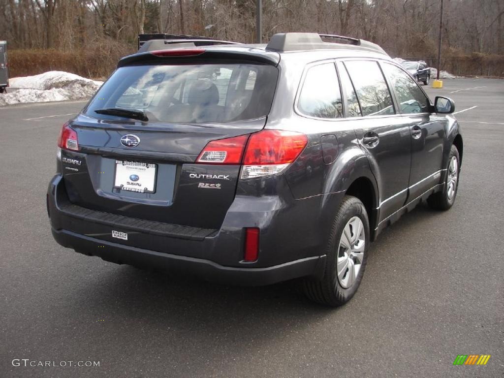 2011 Outback 2.5i Wagon - Graphite Gray Metallic / Off Black photo #4